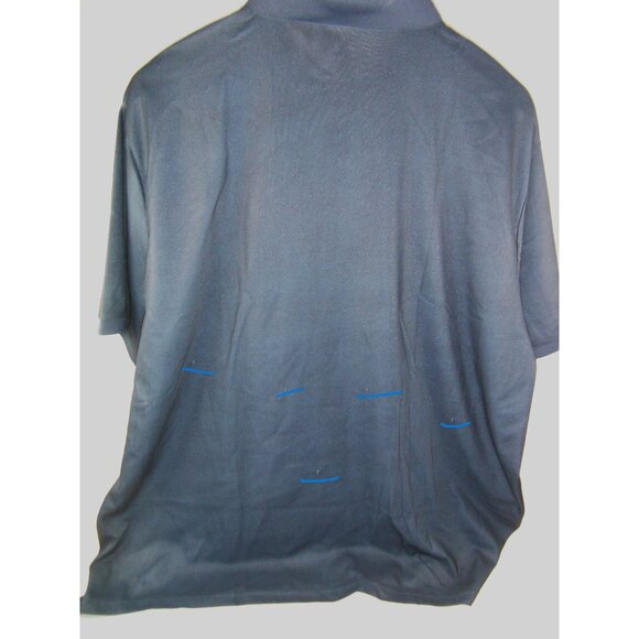 Moheen Blue Men's Short Sleeve Polo Shirt Moisture Wicking Performance Dry Fit G - Picture 4 of 6